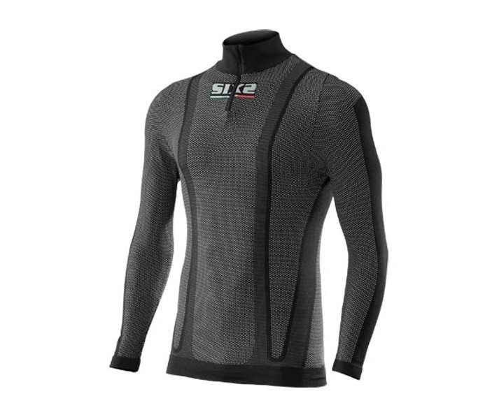 Camiseta Tï¿½rmica Six2 Thermo con Cuello Alto Negro |UWT13W-LNEFI|