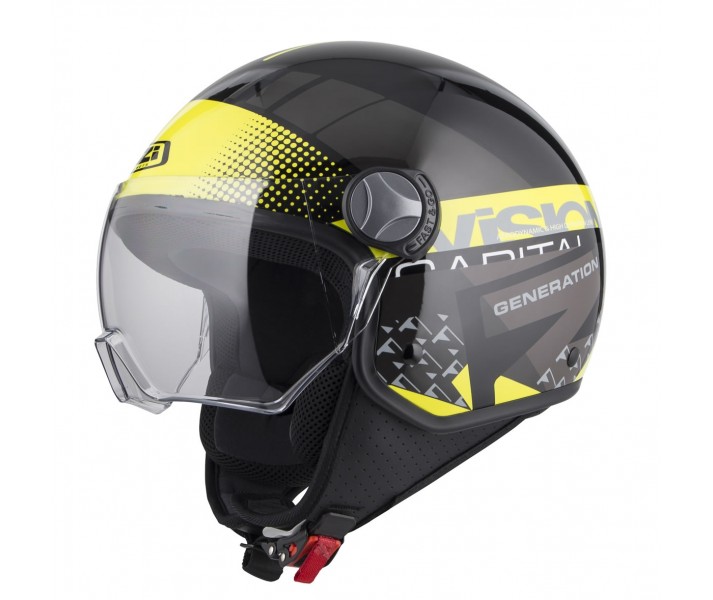 Casco Nzi Capital Vision Plus Negro Amarillo |150321A221|