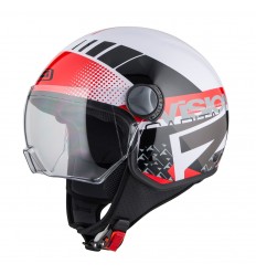 Casco Nzi Capital Vision Plus Blanco Rojo |150321A197|