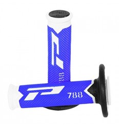 Par Puños Pro-Grip Cross Tricolor Blanco/Azul/Negro 2016