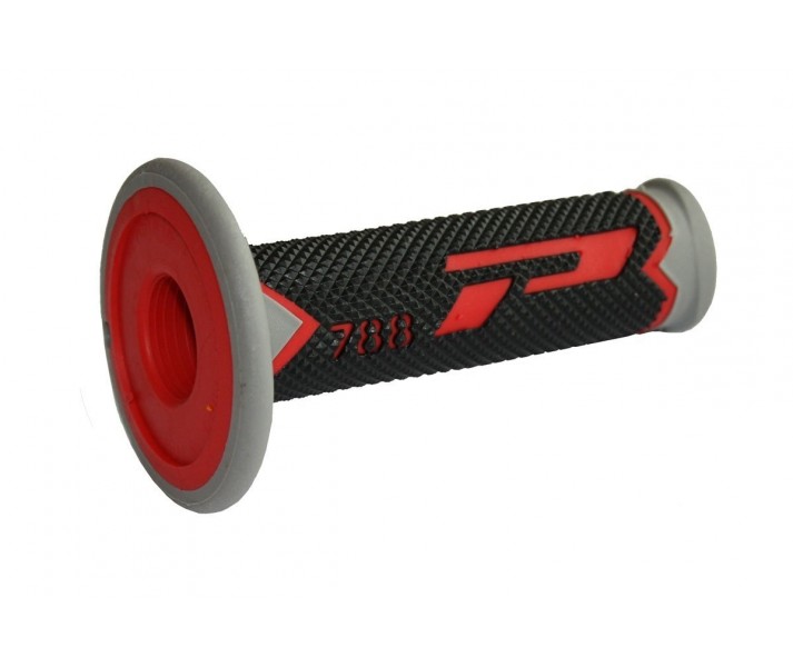 Par Puños Pro-Grip Cross Tricolor Rojo/Gris/Negro 2016