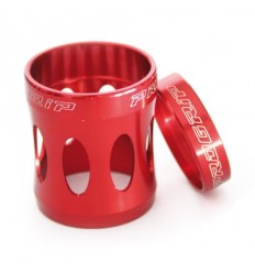 Par Puños Pro-Grip Superbike Aluminio Rojo/Negro Taladrado 2016