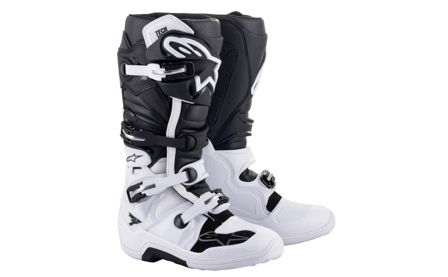 Botas Motocross Mujer Alpinestars Stella Tech 3 Negro Blanco Rosa, 2013218-130