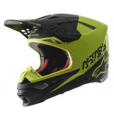 Casco Alpinestars Supertech S-M8 Echo Negro Amarillo Fluor |8302521-1158|