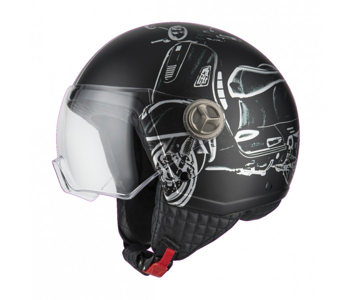 Casco NZI Zeta 2 B-Vespa Turia Negro Mate |050288A046|