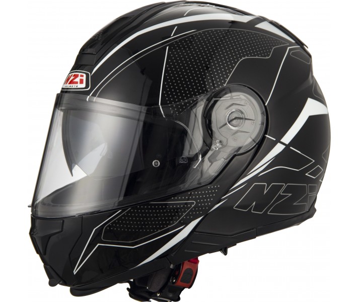 Casco NZI Combi2 Duo Graphics Visor Sword Negro/Blanco Brillo |150299A050|