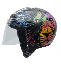 Casco NZI Helix Ii Jr Graphics Visor Lion Brillo |050269G508|