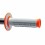 Puños Renthal Mx / Enduro Mx Dual Compound Grips 1/2 Waffle Naranja Color: Gris