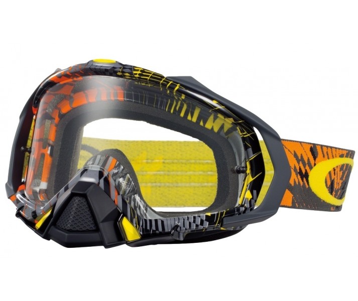 Máscara Oakley Mayhem Pro Podium Naranja/Transparente |OO7051-02|