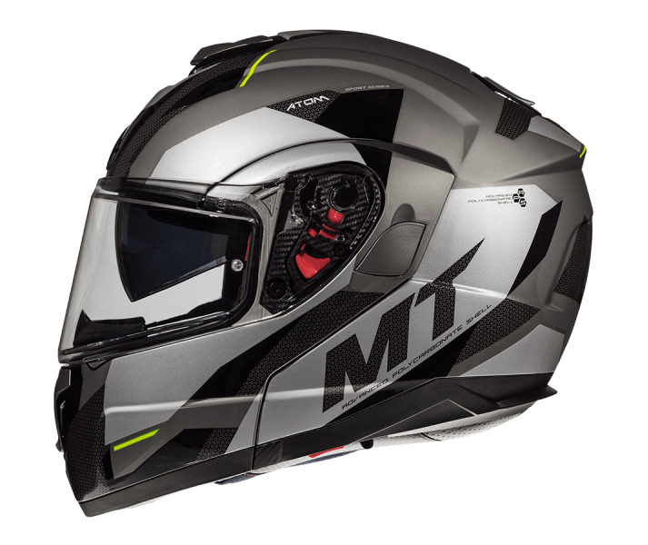 Casco Modular Atom Sv Transcend E2 Gris Brillo Mate - Fabregues Motos