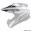 Visera Casco Mt Synchrony Con Tornillos Solid Blanca