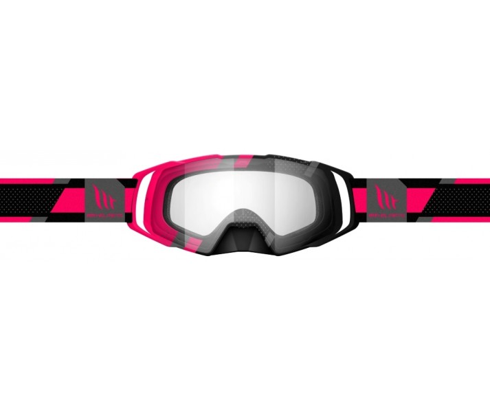 Gafa motocross MT MX-Evo Stripes Negro/Rosa |18040231|