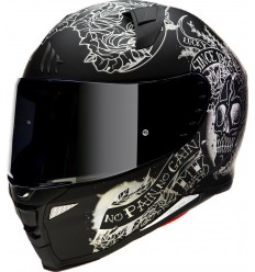 Casco MT FF110 Revenge 2 Skull - Rosas A1 Negro Mate |127932301|