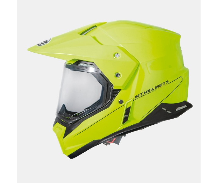 Casco MT Synchrony Duo Sport Solid Amarillo Fluor Brillo |10151524|