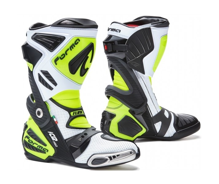 Botas Forma Ice Pro Flow Blanco/Negro/Amarillo Fluor