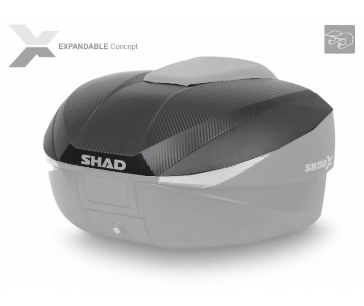 Tapa Shad Sh58X Carbono |D1B58E06|