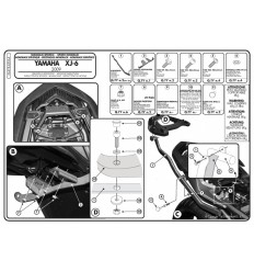 Anclaje Givi Monokey para Yamaha XJ6 Diversion F.600 09 a 13 |364FZ|