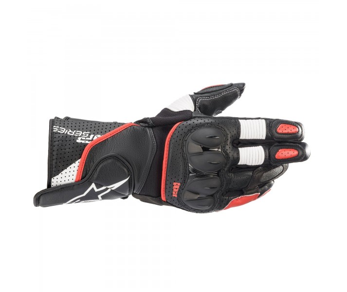 GUANTES ALPINESTARS SP-8 V3 NEGRO/BLANCO/ROJO