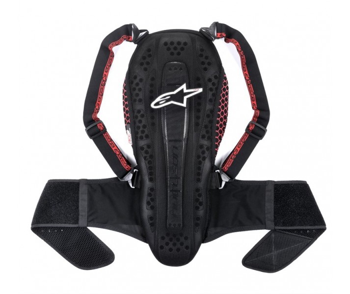 Espaldera alpinestars nucleon kr-2 negro humo rojo, 6504615-1113