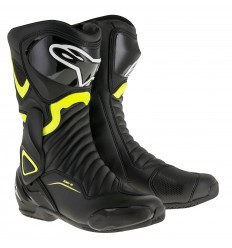 Botas Carretera Alpinestars Smx-6 V2 Negro Amarillo Fluor