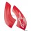 Placa de collarin Alpinestars chin plate for bns tech carbon rojo blanco 2016 |6