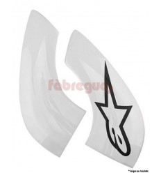 Placa de collarin Alpinestars Chin Plate For bns Pro Blanco Negro |6951114-21-O|