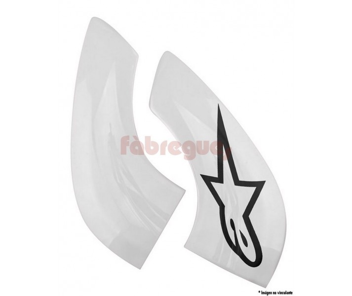 Placa de collarin Alpinestars chin plate for bns pro blanco negro 2016 |6951114-