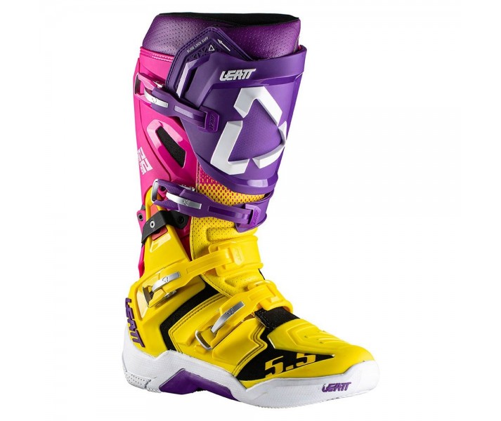 Botas Leatt 5.5 FlexLock United Rosa Amarillo |LB3021100100|