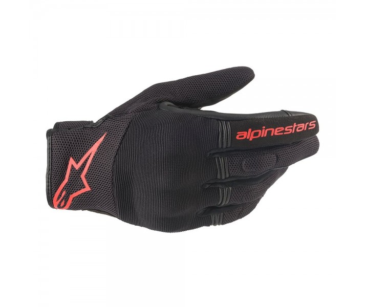 Guantes Alpinestars Copper Negro Rojo Fluor |3568420-1030|