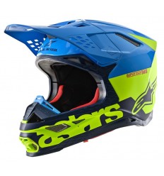 Casco Alpinestars Supertech S-M8 Radium Aqua Amarillo |8301419-7057|