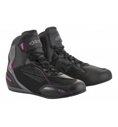 Zapatillas Mujer Alpinestars Stella Faster-3 Drystar Negro Oscuro Gris Fucsia |2