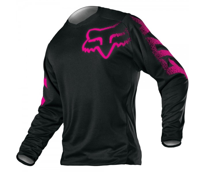 Camiseta Motocross Fox Yth Girls Blackout Jersey Niña Negro Rosa |12451-285|