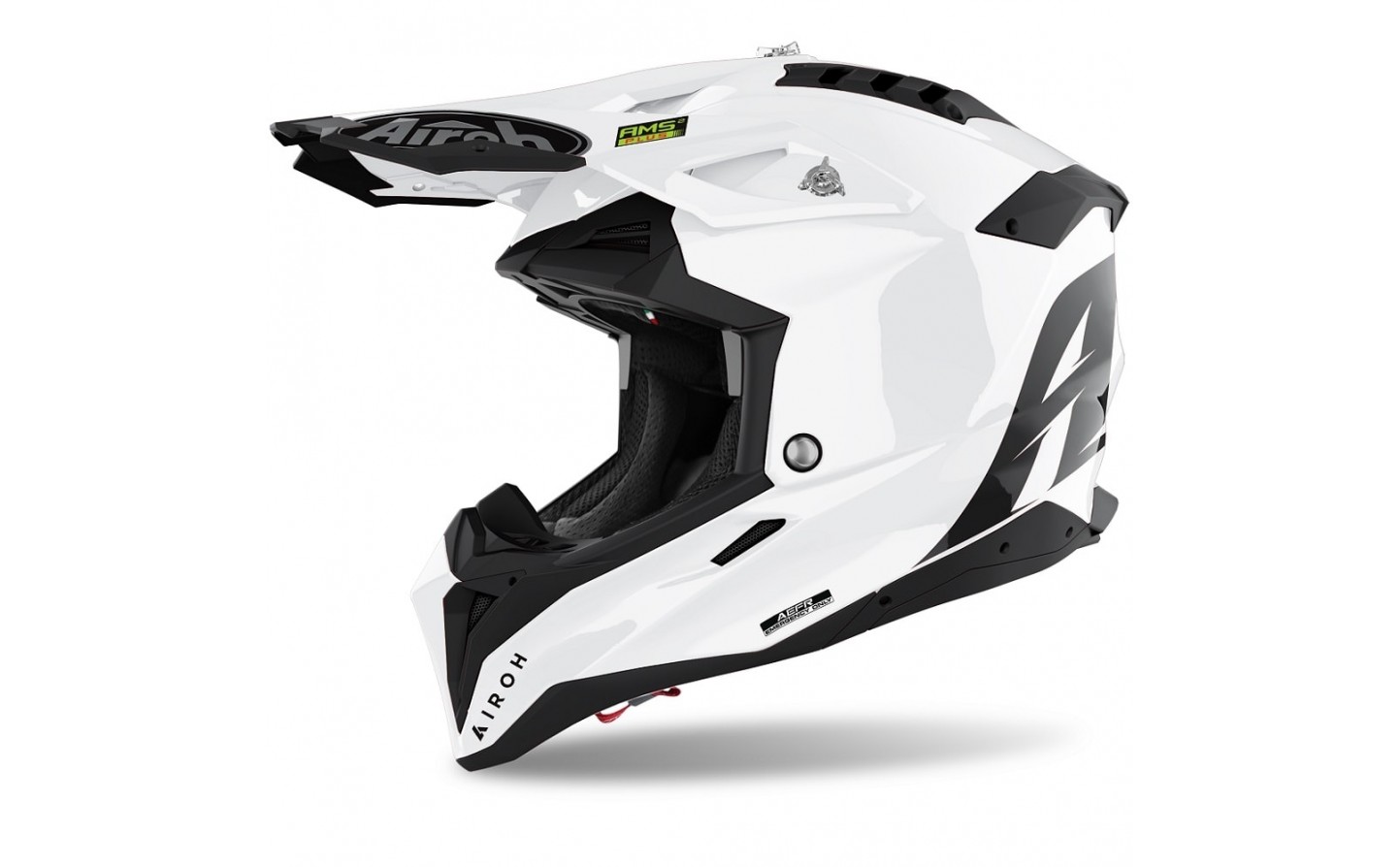 Casco Airoh Color Blanco Brillo |AV314| Fabregues Motos