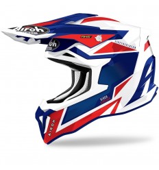 Casco Airoh Striker Axe Azul Rojo Brillo |STKA55|