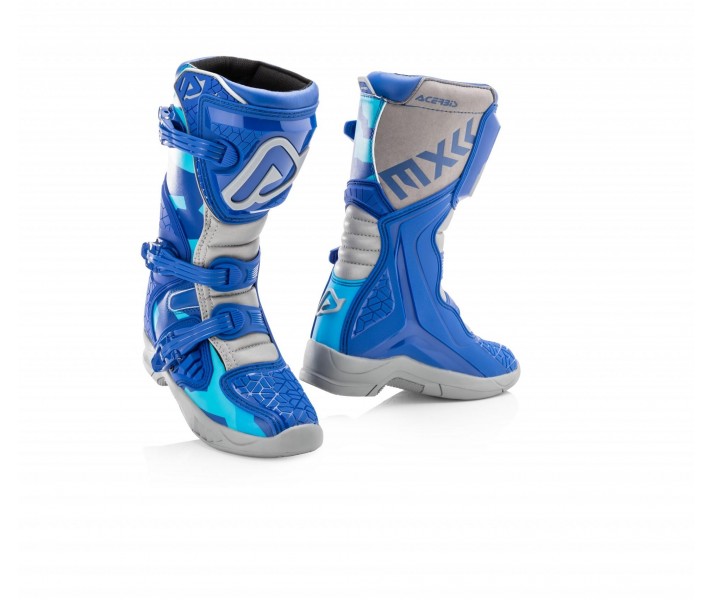 Botas Infantil Acerbis X-Team Jr Azul Gris |0024249.249|