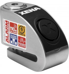 Candado Disco Moto Xena Stainless Steel Alarmed 6mm |XZZ6L|