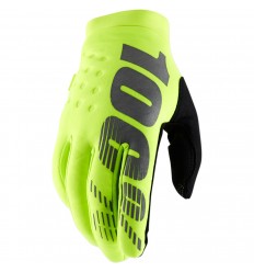 Guantes 100% Brisker Amarillo Fluor |3330570|