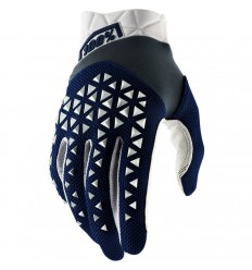 Guantes 100% Airmatic Azul Marino Blanco |3330658|