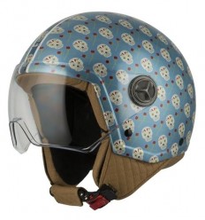 Casco Nzi Zeta 2 Flor Azul |050288AS36|