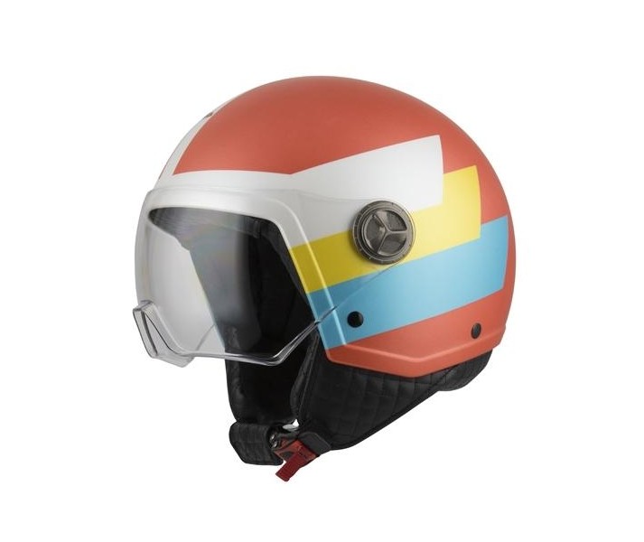 Casco Nzi Zeta 2 Bandi Coral Turquesa |050288AS45|