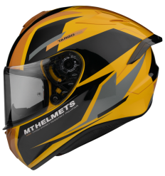 Casco Mt Targo Pro Sound D3 Amarillo Brillo |13047423303|