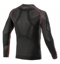 Camiseta Térmica Alpinestars Ride Tech V2 Top Summer Negro Rojo |4752521-13|