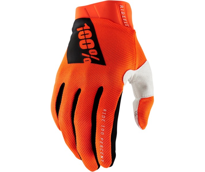 Guantes 100% Ridefit Naranja |33306619|