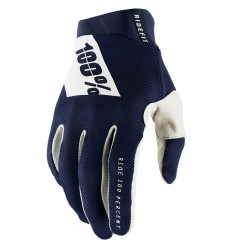 Guantes 100% Ridefit Azul Blanco |33306628|