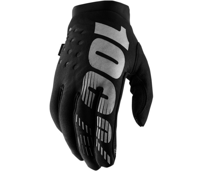 Guantes 100% Infantil Brisker Negro Gris |33321438|