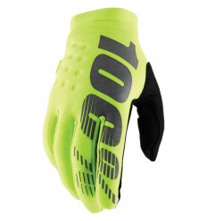 Guantes 100% Infantil Brisker Amarillo Fluor |33321434|