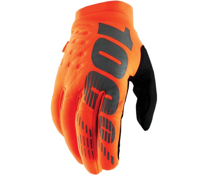 Guantes 100% Infantil Brisker Naranja |33321446|