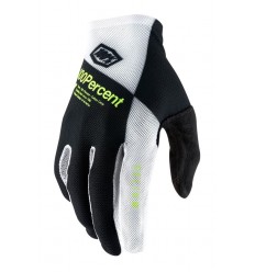 Guantes 100% Celium Negro/Blanco/Amarillo Fluor