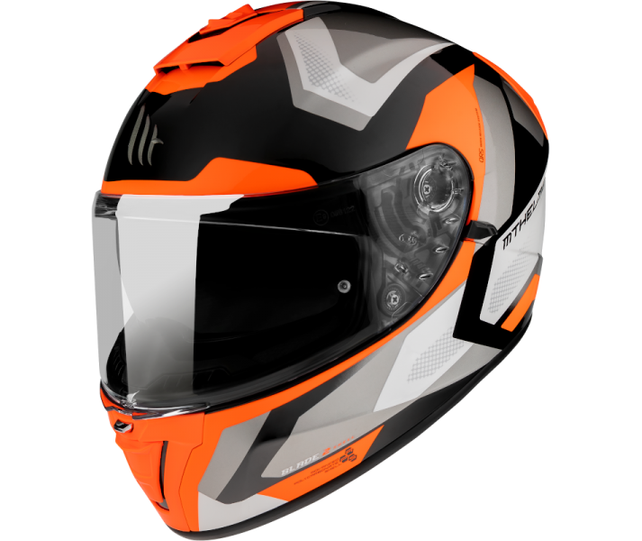 Casco MT Blade 2 SV Finishline Naranja |11187293403|