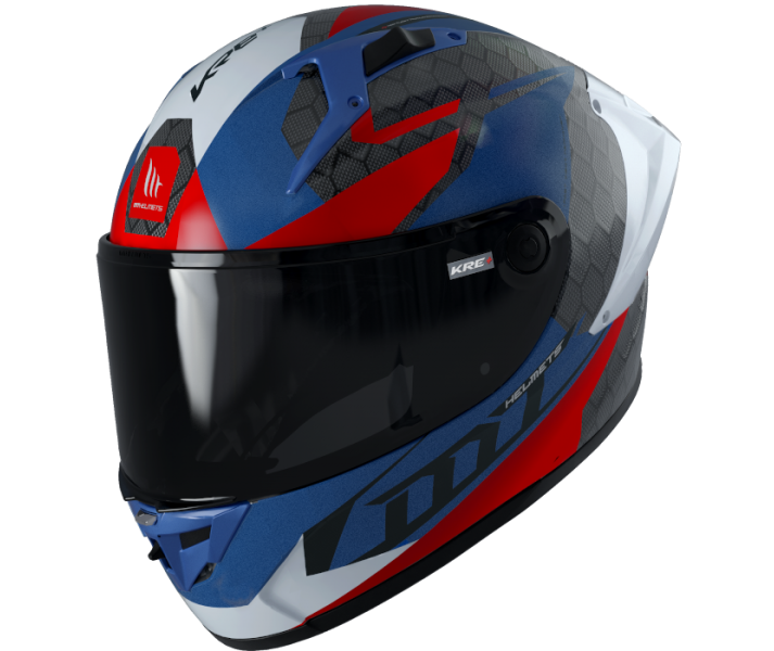 Casco MT Kre+ Carbon Projectile Azul Brillo |13027383703|